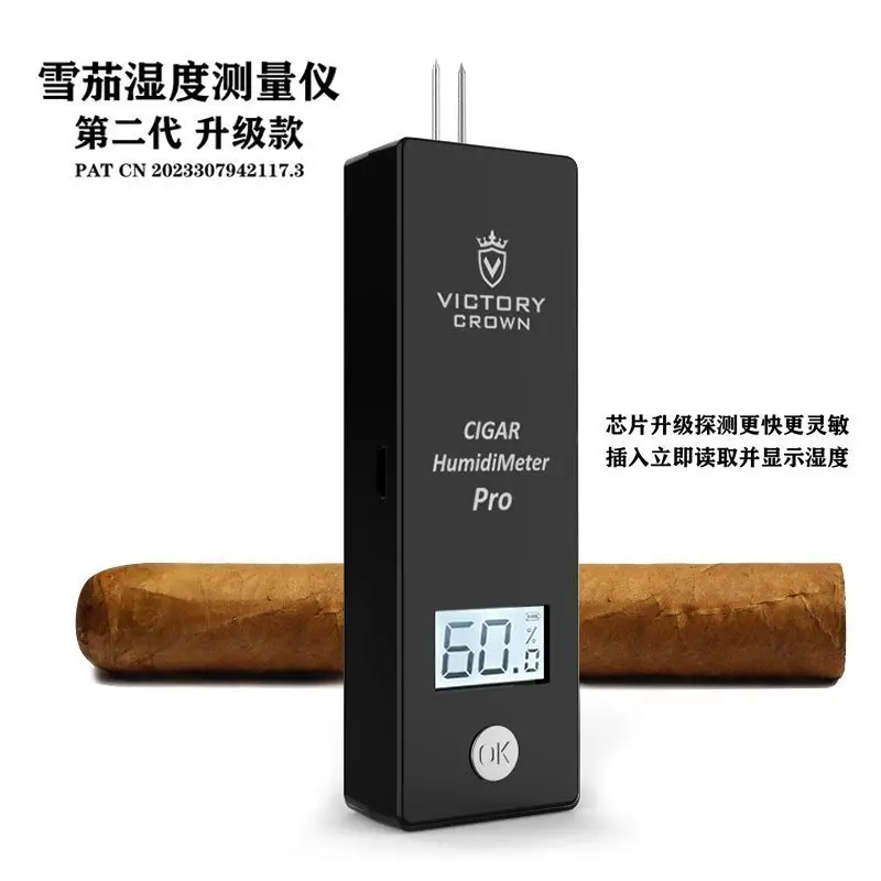 

Измеритель влажности для сигар, гигрометр для сигар, прибор для определения внутренней влажности сигар, зонд-гигрометр