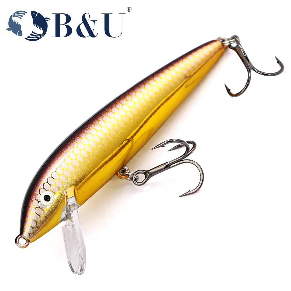 

B&U Swimbait Hard Lure Sinking Minnow Fishing Lure Wobblers Trout Lure and Hard Bait Jerkbait for Perch Fishing Tackle