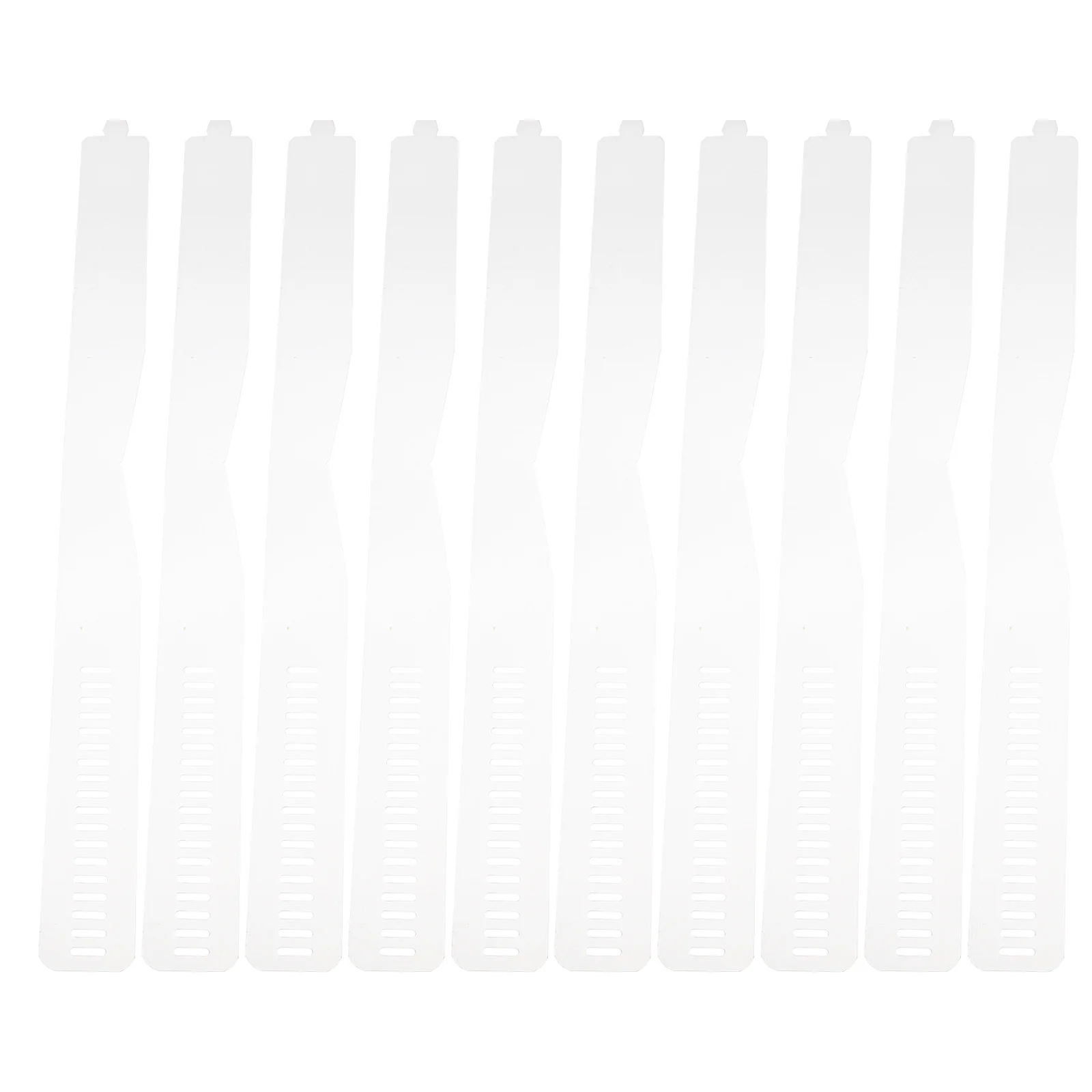 100Pcs Durable Transparent Plastic Shirt Collar Strips Adjustable Fixing Strips Collar Fixing Tools for Shirts