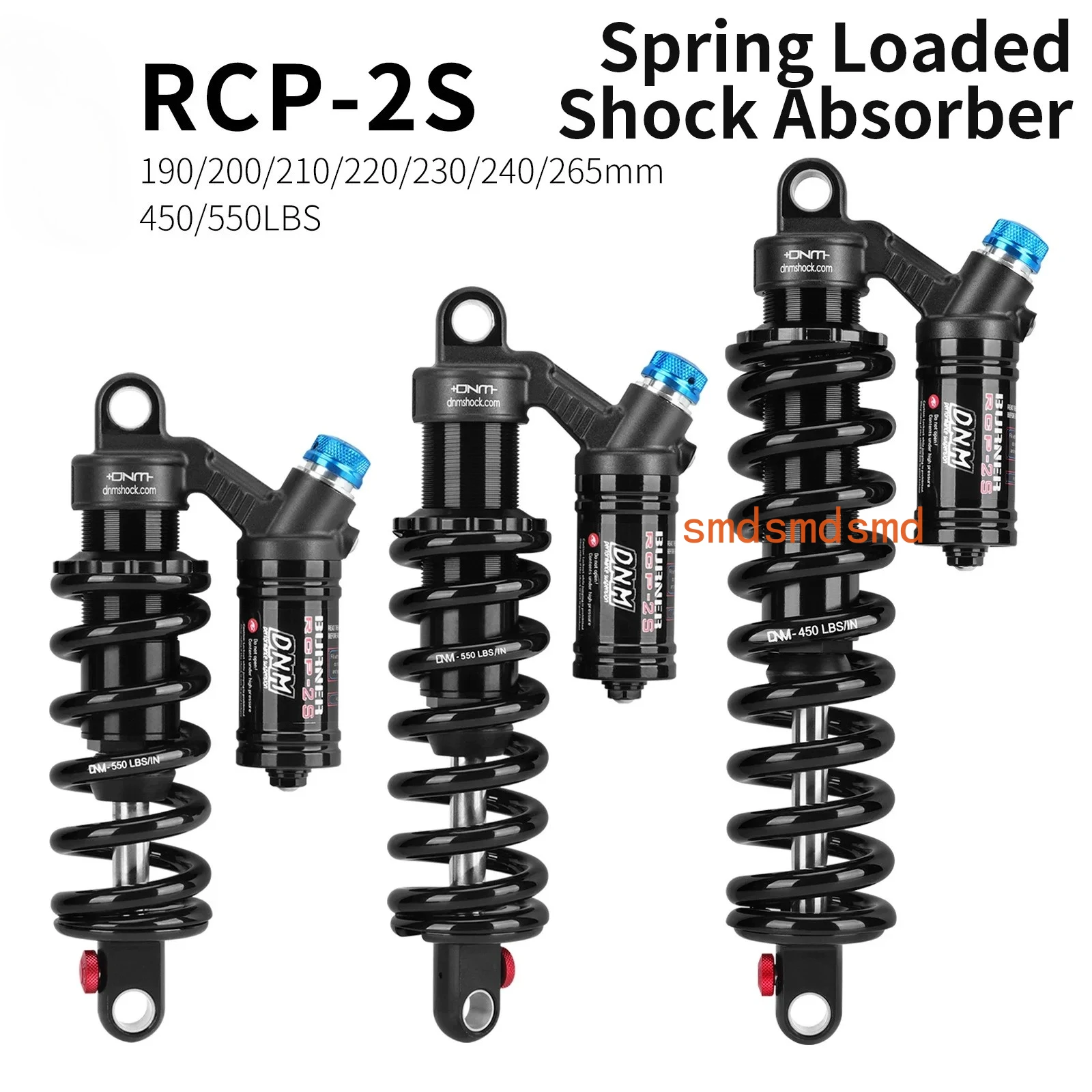 RCP-2S DH FR AM MTB Bicycle Shocks MOTORCYCLE SHOCK BIKE ABSORBER 190MM 200mm 210MM 220MM 240MM Suspension Bike Parts