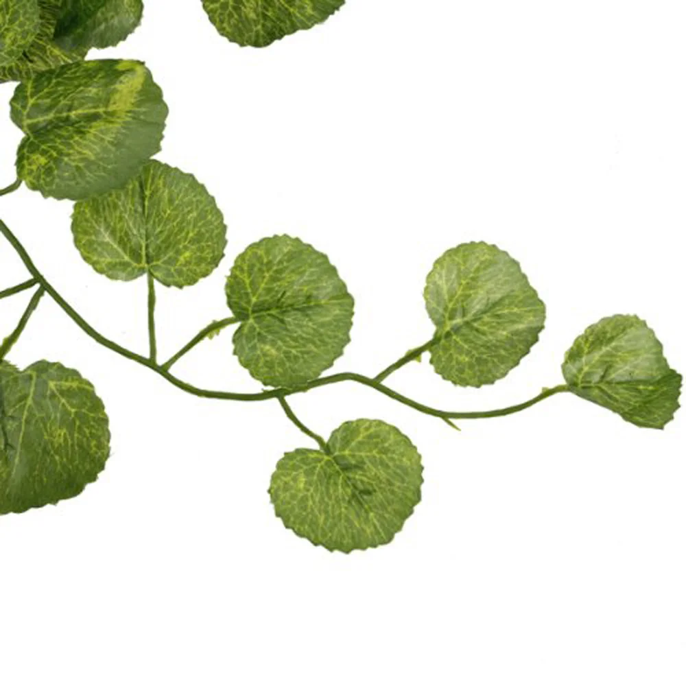 

Decorative Vine 2m Artificial Crabapple Leaves Style Indoor Garland for Wedding Festival Party Home Garden Shed