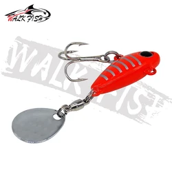 WALK FISH Señuelo vibratorio tipo cuchara metálica agua dulce