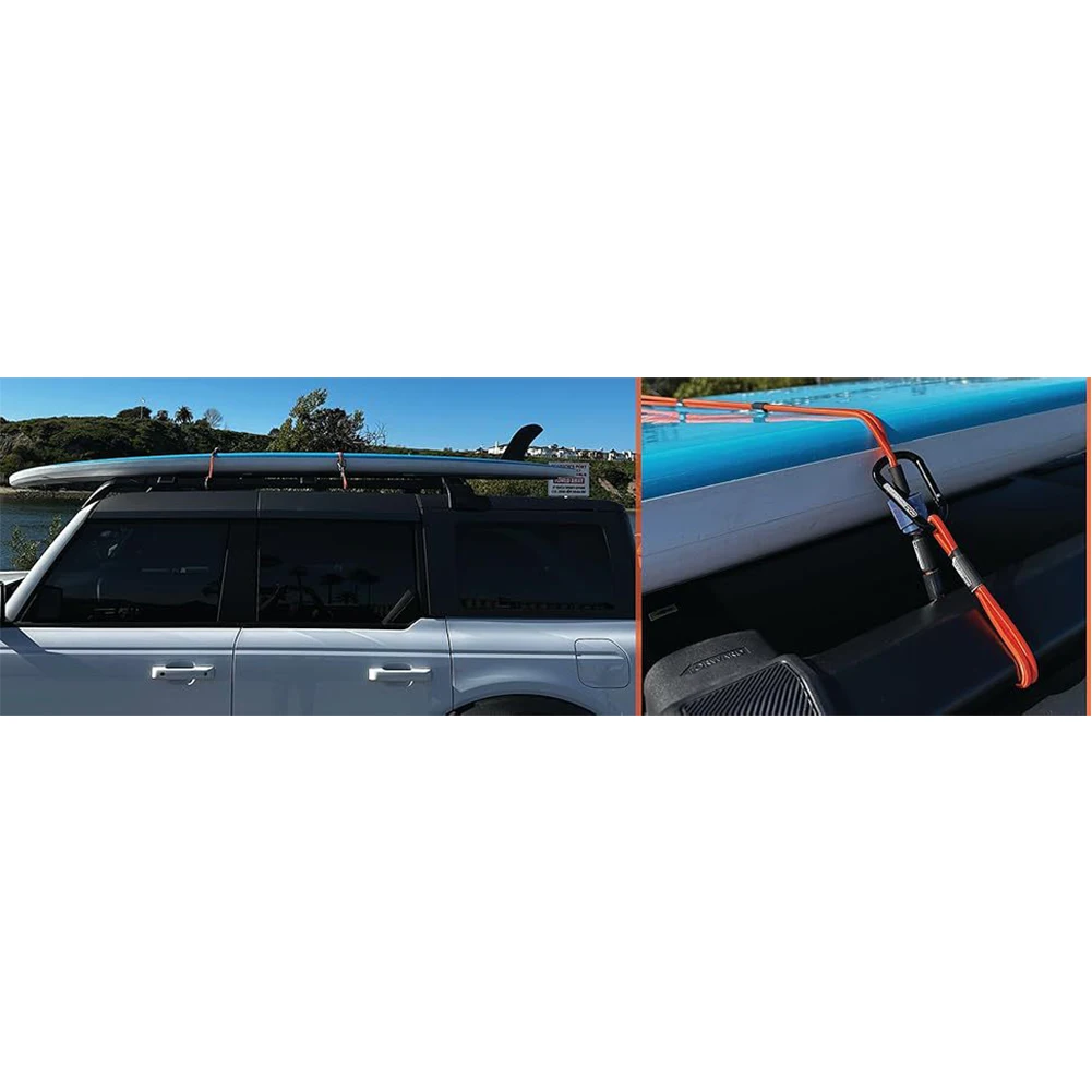 

1.5m Boat Tie Down Rope for Docks Poles Kayaks Paddleboards with UV Resistant Latex Core and Reinforced Fasteners