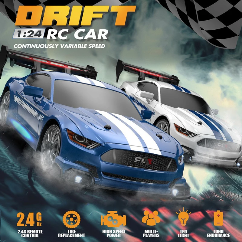 4WDリモートコントロール競技車RCドリフトレーシング1:24高速4X4レースカーAE86モデルおもちゃ大人男の子子供ギフト