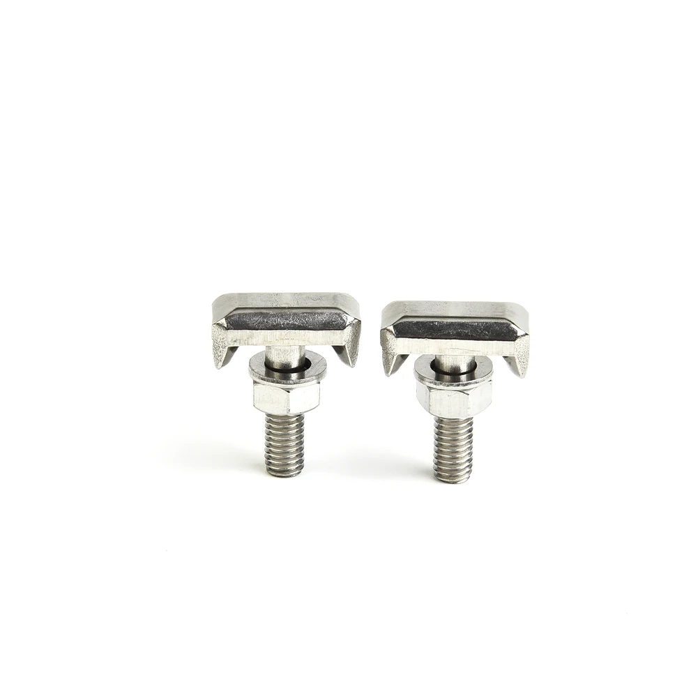 2Pcs Car Battery Cable Terminal Connectors Car T-Bolts Stainless Steel Battery Terminal Connectors Cable Screws 19116852