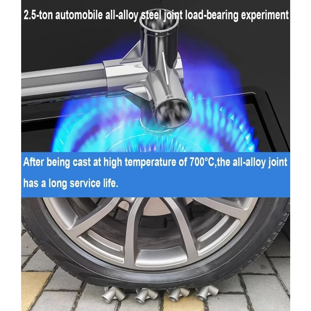 خزانة ملابس كبيرة بإطار فولاذي - خزانة مشي محمولة ومحلول رف تجفيف الملابس #5