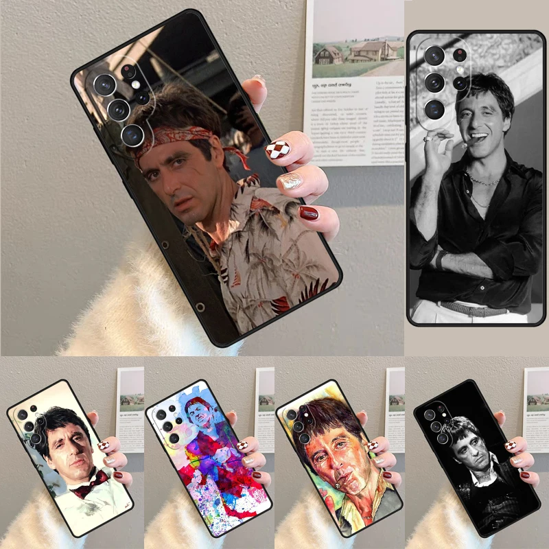 Al Pacino Scarface Bumper Phone Case for Samsung Galaxy note 10 pro S26 Ultra S23 S24 FE S25 S21 S22 PLUS shockproof Cove