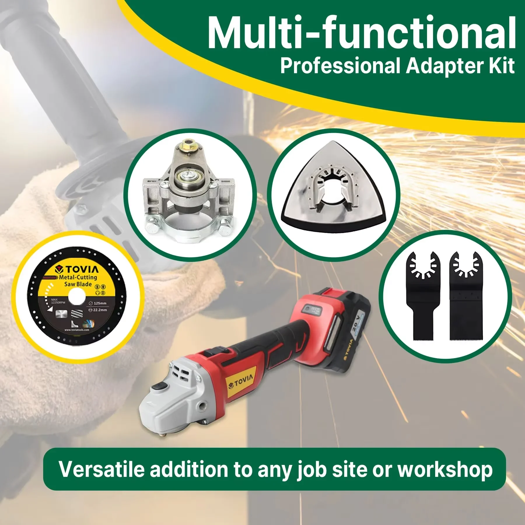 Multifunctional Angle Grinder Modified Multi-purpose Accessories Set With Three Square Nuts Suitable for Various Angle Grinders