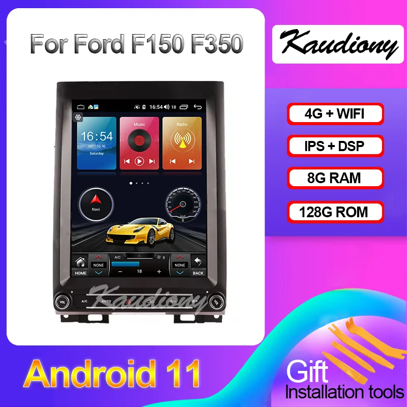 

Kaudiony Android 11 For Ford F-150 F150 Car DVD Multimedia Player Stereo Auto Radio GPS Navigation 4G WIFI Video DSP 2008-2020