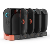 Base de carga IPega PG-2186 para Switch/OLED, Switch 2 con puertos Joy-Con de 8 ranuras, 1 concentrador USB 2.0 y indicadores LED