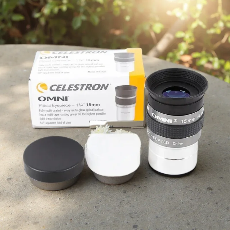 

Окуляр Celestron-Omni 15 мм с полным многослойным просветлением для металлического телескопа, предназначенный для астрономии