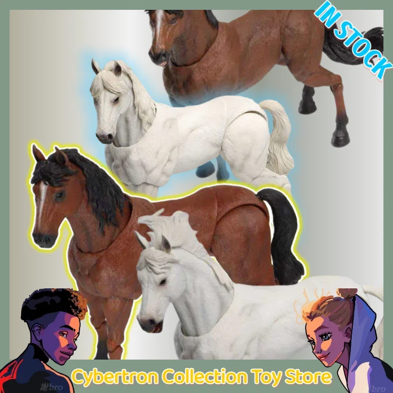 【IN STOCK】Non‑Play Toys 1/12 Steed Set White Black & Brown Horses Movable Vehicle for Action Figure Diorama Collectible Gift