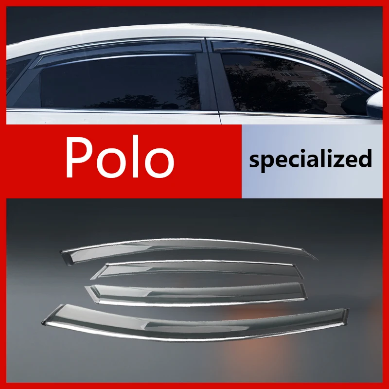 

Специально разработанные ветровики для VW Polo: вентиляционные дефлекторы на окна, дождевики на двери, защитные накладки от дождя, плоские дефлекторы.