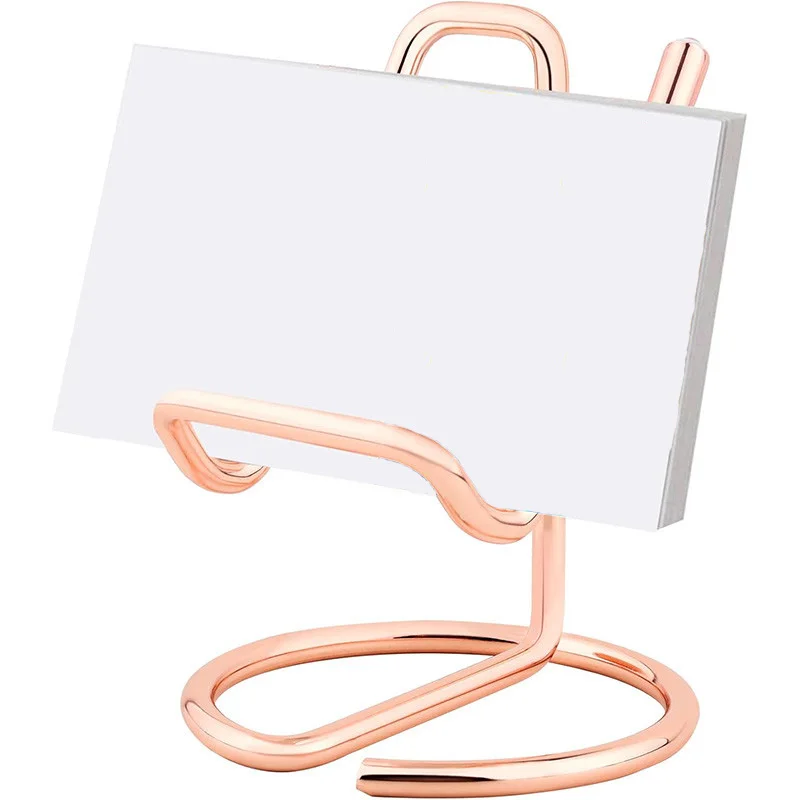 Metall karten halter Visitenkarte Display halter Büro Desktop dekorative Handy-Ständer einfach Desktop-Lese ständer