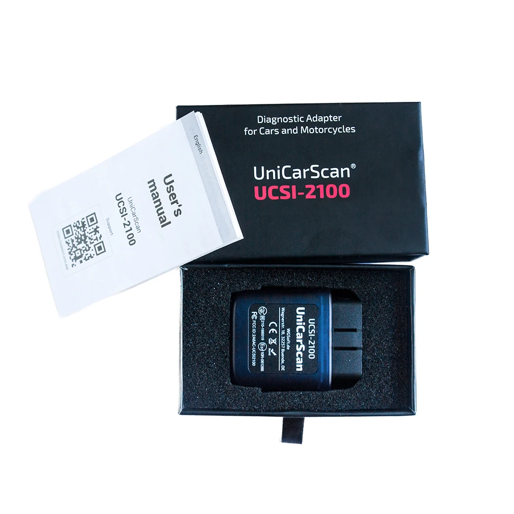 UniCarScan adaptor diagnostik UCSI-2100 BMW kendaraan sepeda motor Triumph dan sepeda motor lainnya mendukung Android iOS