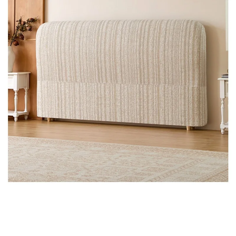 Panda Sleep's French cream-style soufflé fabric headboard, master bedroom electric double bed, high-end headboard
