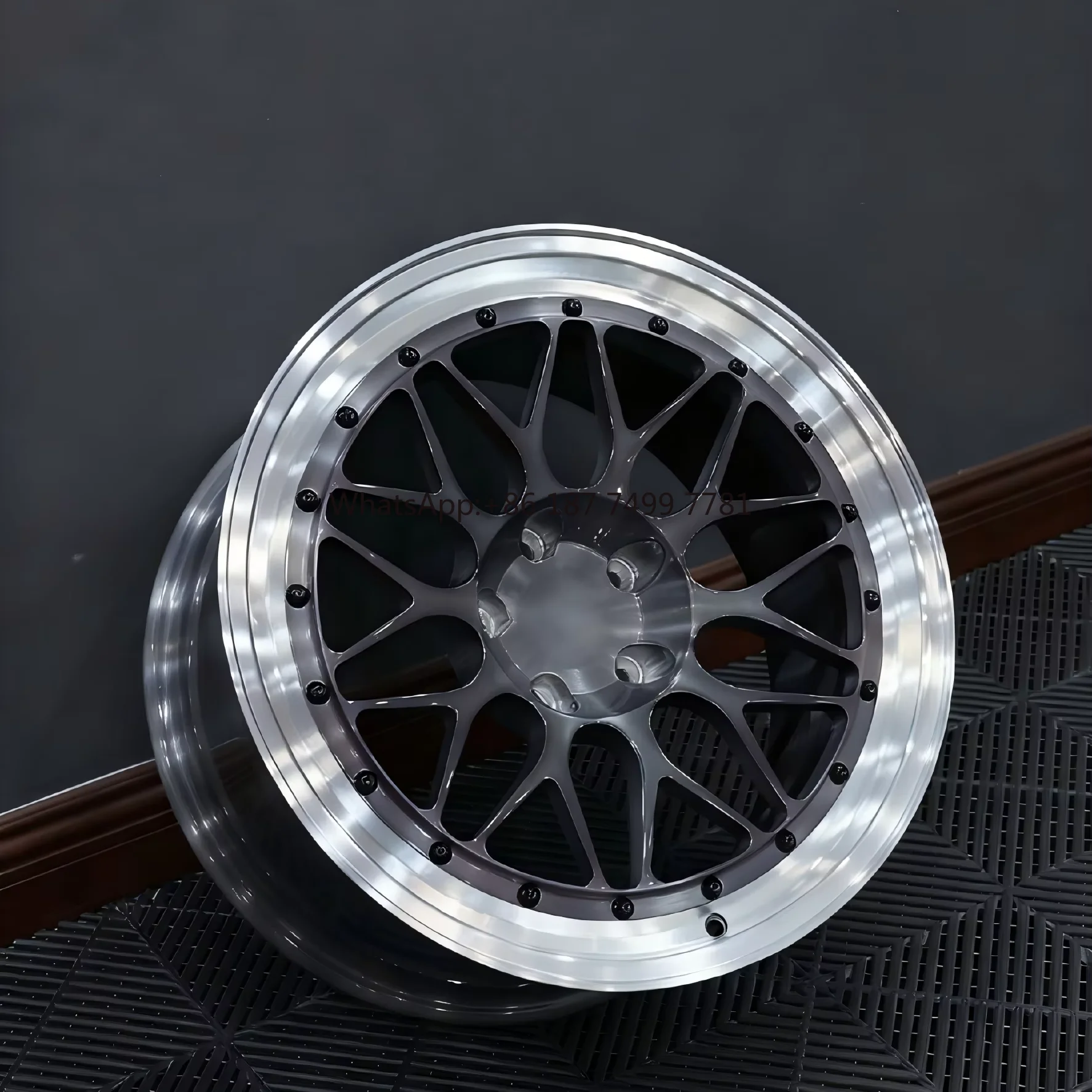 

Made in China 2 Pieces Forged Wheel Rims 16 17 18 19 20 21 22 Inch 6 *139.7 Black Mesh Design Alloy Rims