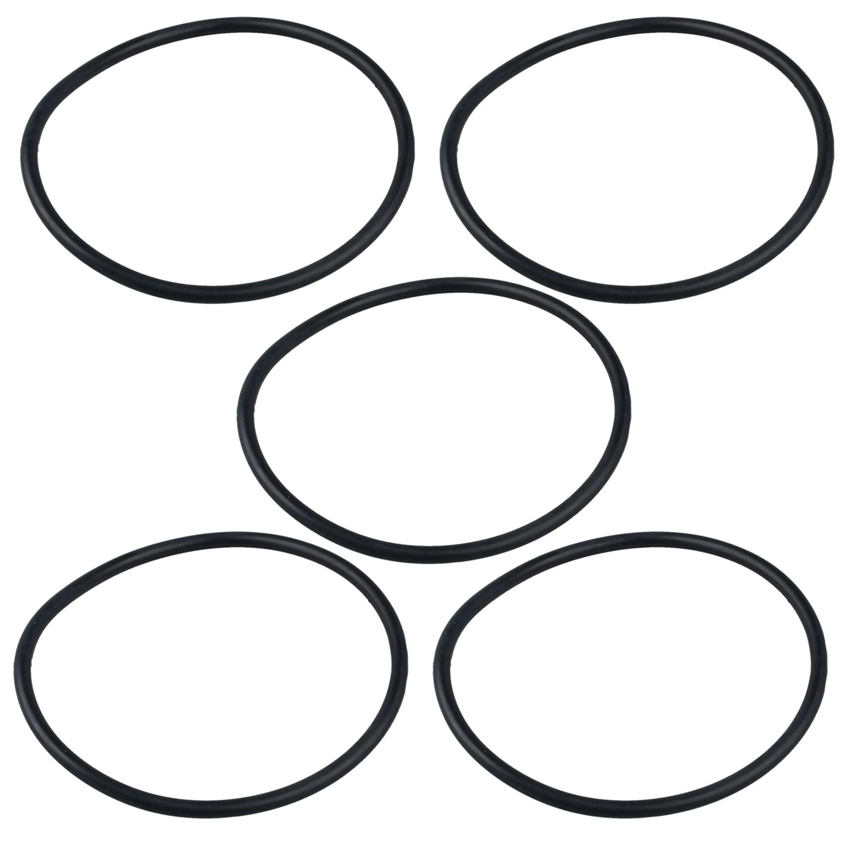 

5 Pcs 110mm x 5mm Black Rubber Industrial Flexible O Ring Seal Washer