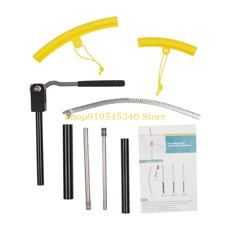 

U2JA Upgrades Dirt Bike Tire Changer with Multiple Axles Universal Motorcycle Tire Repair Tool Set for Motocross Races