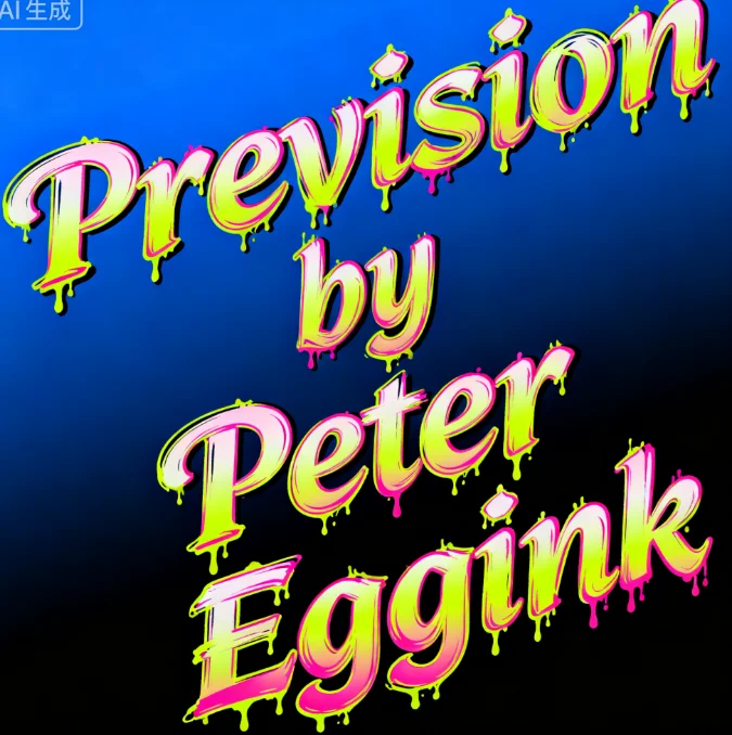 Magician Props Prevision by Peter Eggink - Card Prediction Magic Trick for Close-Up Illusions