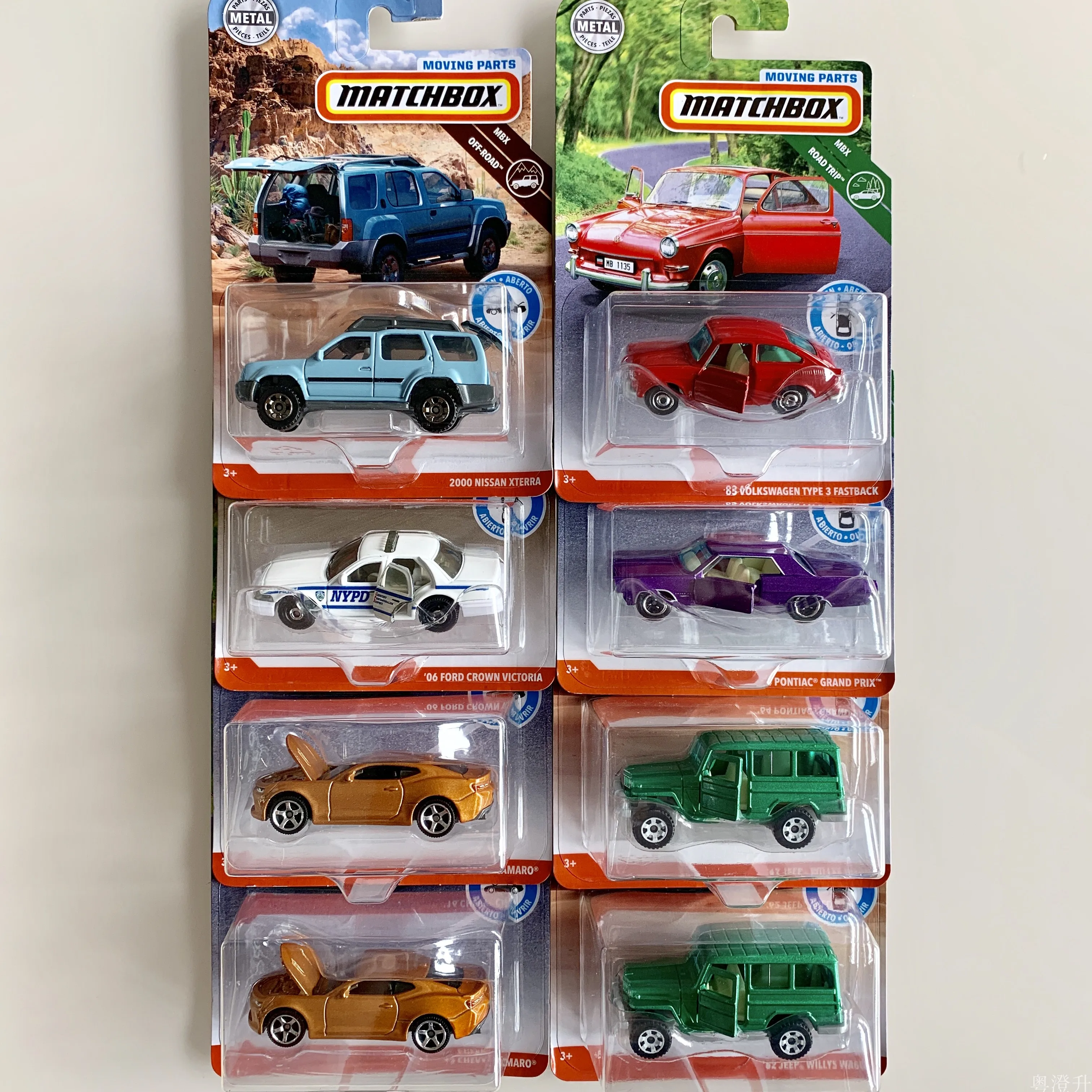 Matchbox Moving Parts 1:64 Diecast Car Model 8Pcs Set Realistic Alloy Vehicle Collectible Toy Gift for Hobby Collectors