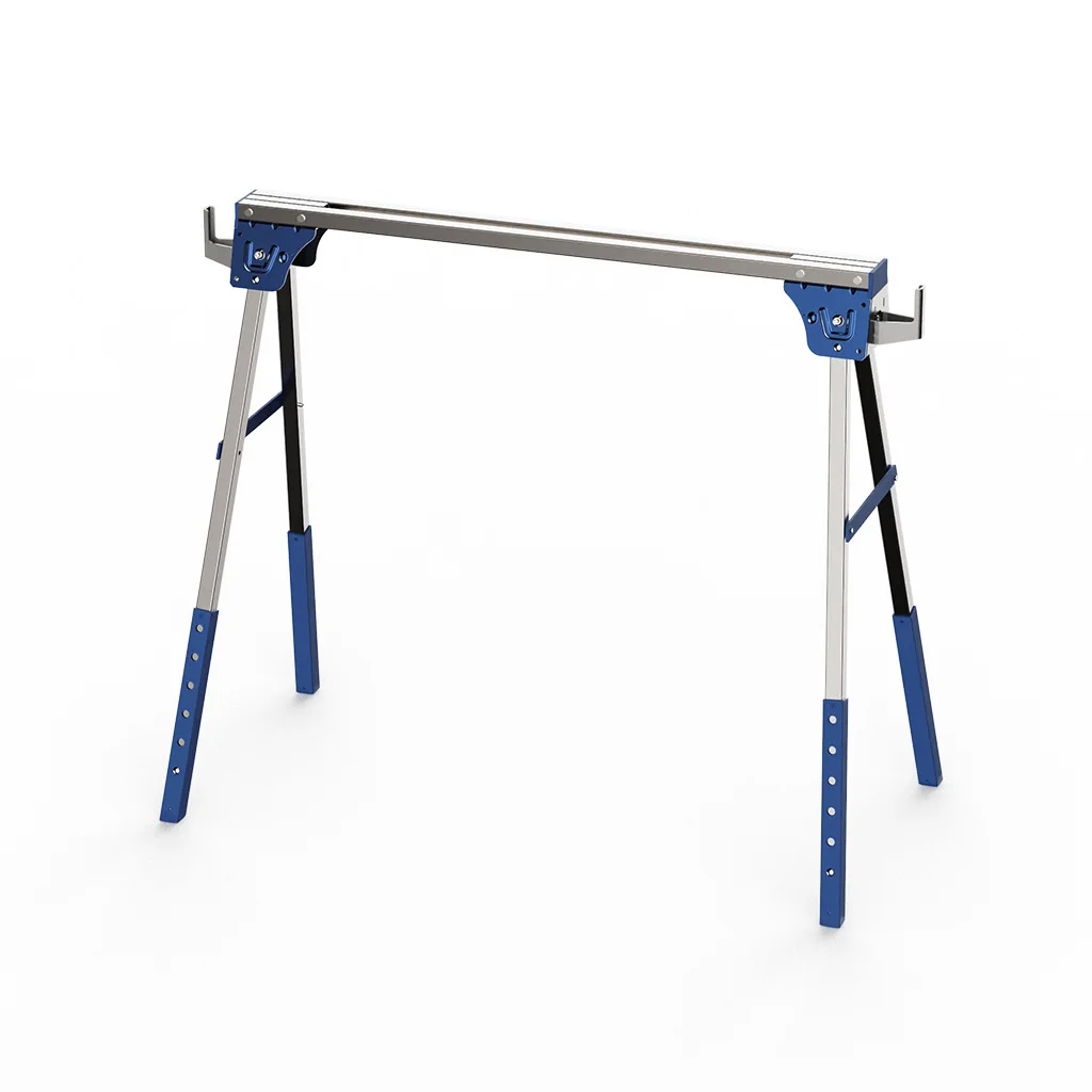 Foldable Metal Saw Frame Saw Horse 1200KG Load-Bearing Multifunctional Iron Portable Workbench for DIY Home Improvement