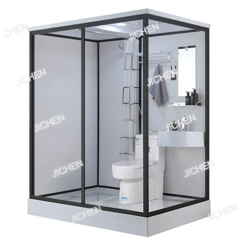 

Integral thermal insulation shower room dry and wet separation air conditioning bathroom room bath room rural integrated bath ro