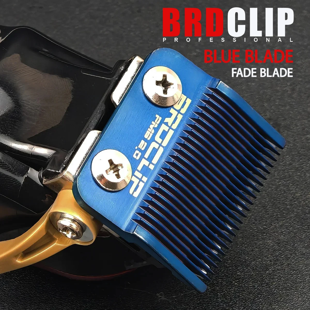 

BRDCLIP синее лезвие с титановым покрытием, сменное лезвие для машинки для стрижки, металлургический порошок, керамическое лезвие для выцветания, аксессуары для машинки для стрижки волос