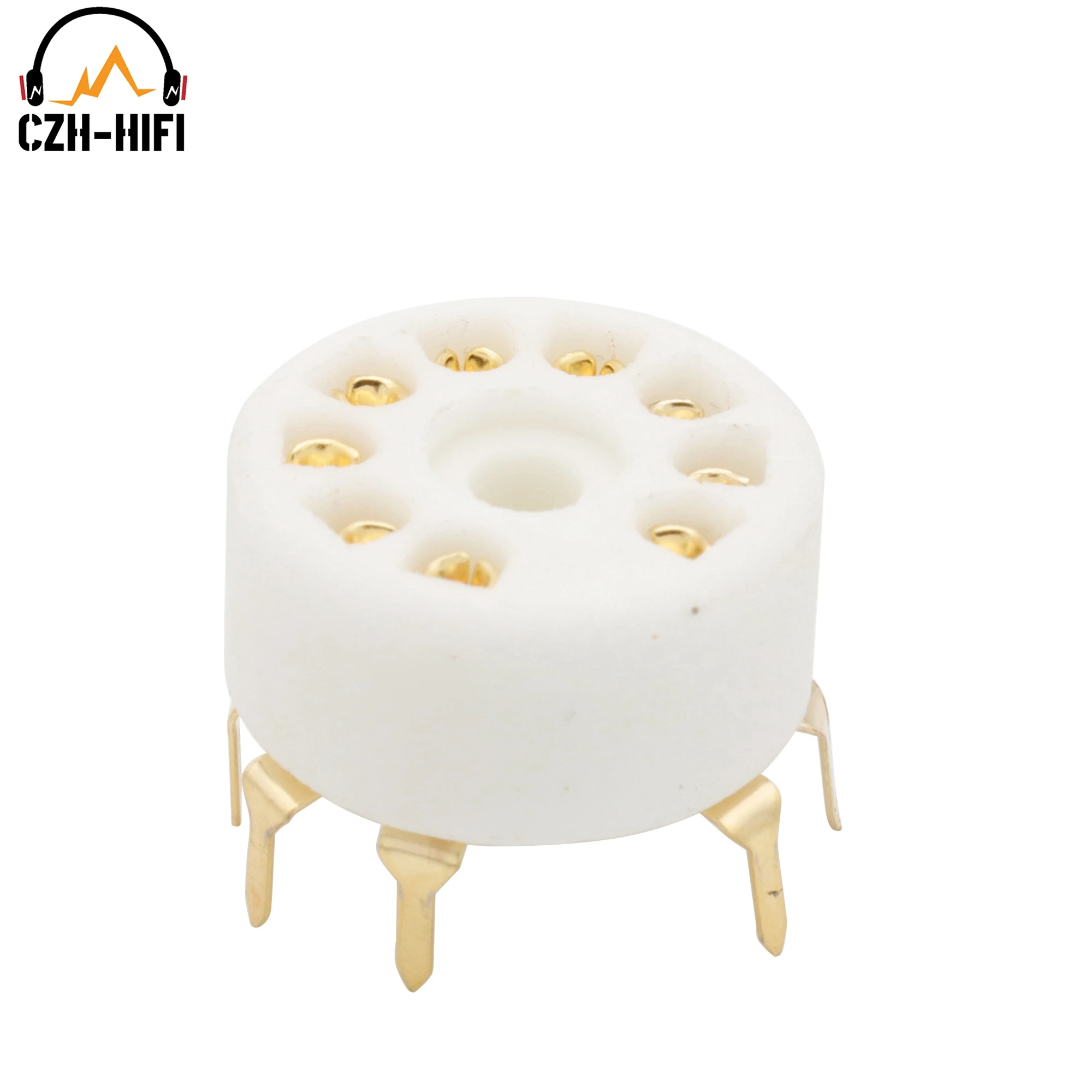 9Pin B9A Tube Socket PCB Mount B9A Ceramic Valve Socket For 12AX7 12AU7 ECC82 5670 E88CC ECC83 Vintage Amplifier DIY Project - Image 4
