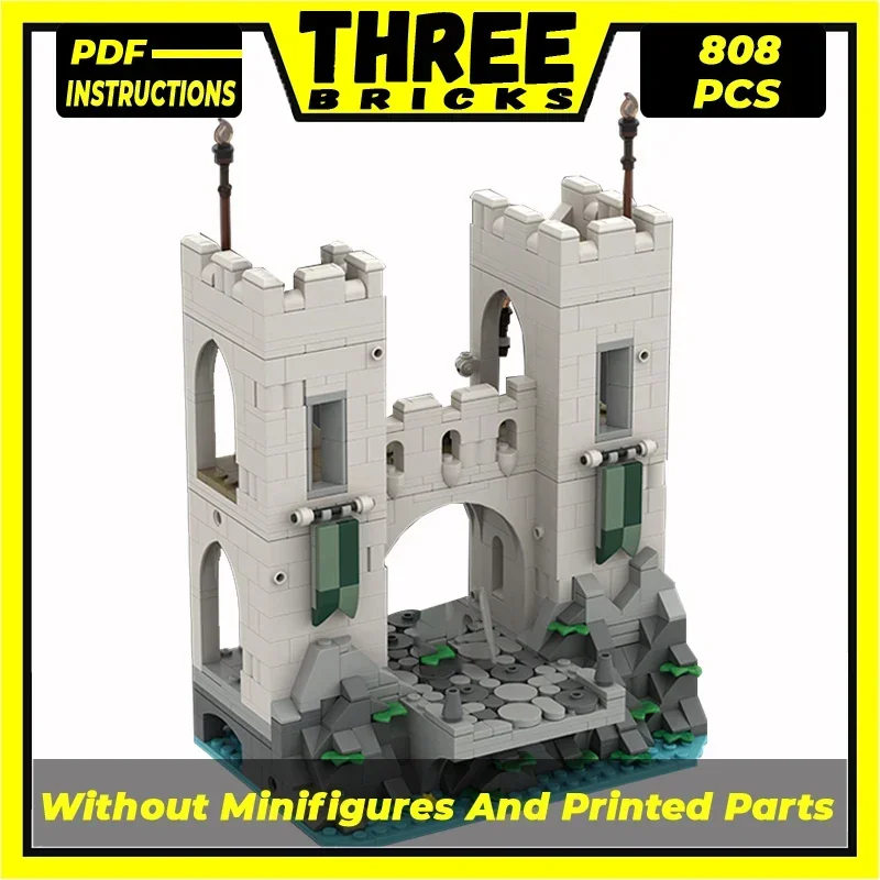 Moc Gebäude Ziegel Burg Festung Modell Festung Gatehouse Technologie Modulare Blöcke Geschenke Spielzeug Für Kinder DIY Sets Montage