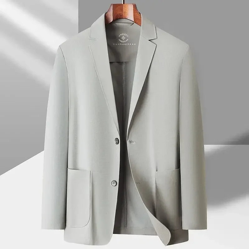 Coats Man Suits and Blazers Dress Jackets White Jacket for Men Business Single Breasted Clothing Summer High Quality Classic