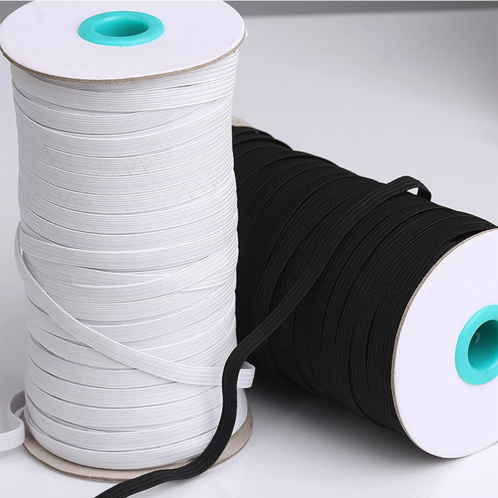 

Elastic Band Masks Black Cord 1Spool Heavy Stretch Replacement Sewing Thread Long DIY Fashion Comfortable Practical Durability