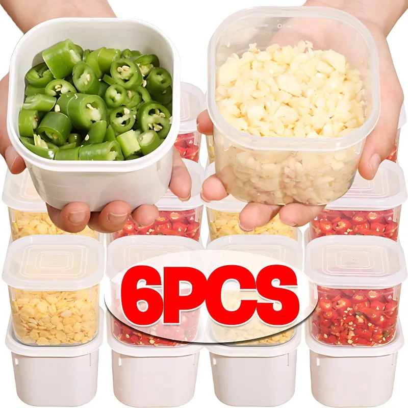 

Vegetable Spice Fresh Organizer Reusable Preservation Storage Box Onion Ginger Chili Sealed Crisper Easy to Clean Kitchen Gadget