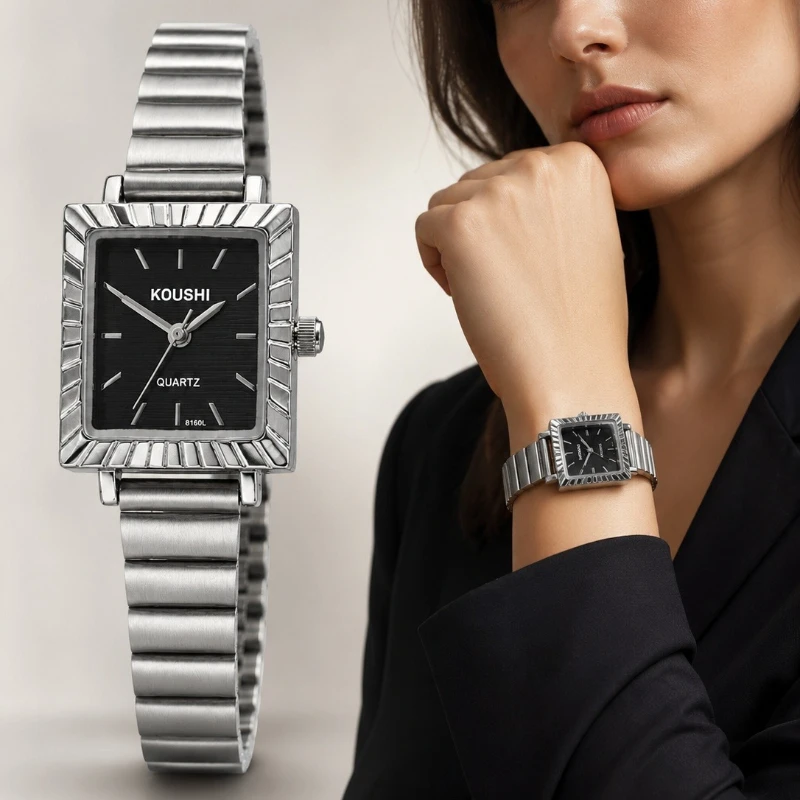Luxury Brand Square Watches for Women Minimalist Analog Ladies Quartz Wristwatch Fashion Elegant Female Clock Gift Montre Femme