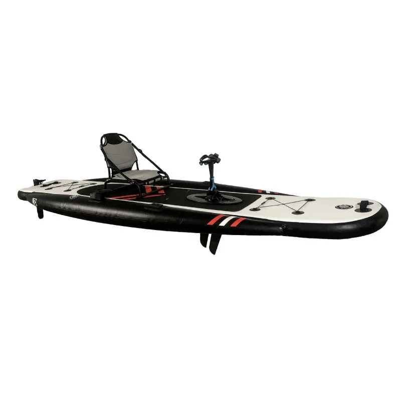 Pedal type pontoon paddle board black remote control spot recreational fishing sports skateboard