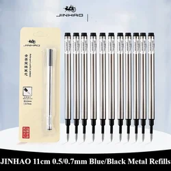 JINHAO 0.5/0.7mm 11cm Metal Refills Blue/Black Roller Ballpoint Pen Business Ball Pen Refills Office School Supply Stationery