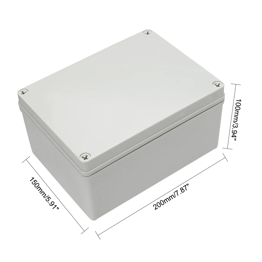 Caja de conexiones de proyecto para Cable eléctrico, caja de cables IP65 para exteriores, 200x150x100mm, ABS, caja electrónica impermeable, 1 Uds.