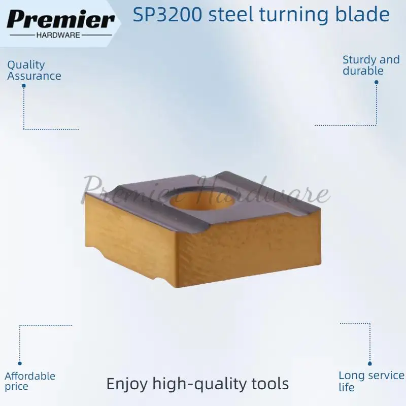 

Двухцветная шлицевая вставка CNMG120404R-LS SP3200: токарная вставка из стали положительного типа с отличной износостойкостью и гладкой чи