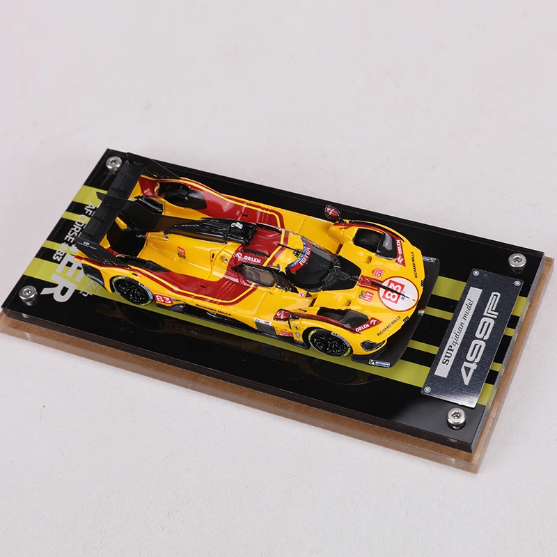 SUP&qidian 1:64 499P Carro de corrida NO.83 Carro modelo de resina