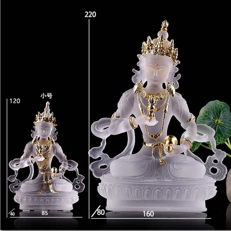 YFY  Glazed Vajrasattva Buddha Statue Dedicated to God Statue Home Furnishing Ornament High Ornament Temple