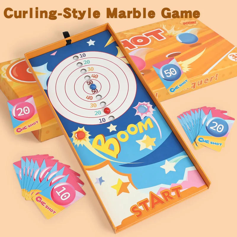 

Pinball Game Two Player Competitive Board Game Toys Scoring Game/Pinball Machine/Pinball Track Travel Game Drawer Style Gift Box