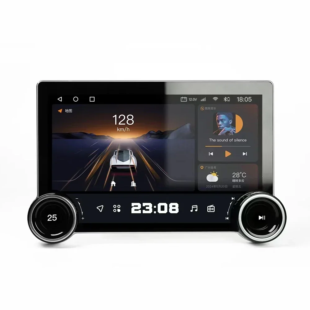 11.5 Inch 2K Car Android Palyer Large Knobs Android 13 Car Dvd Player Carplay Android Auto Phone Link Car Touch Screen