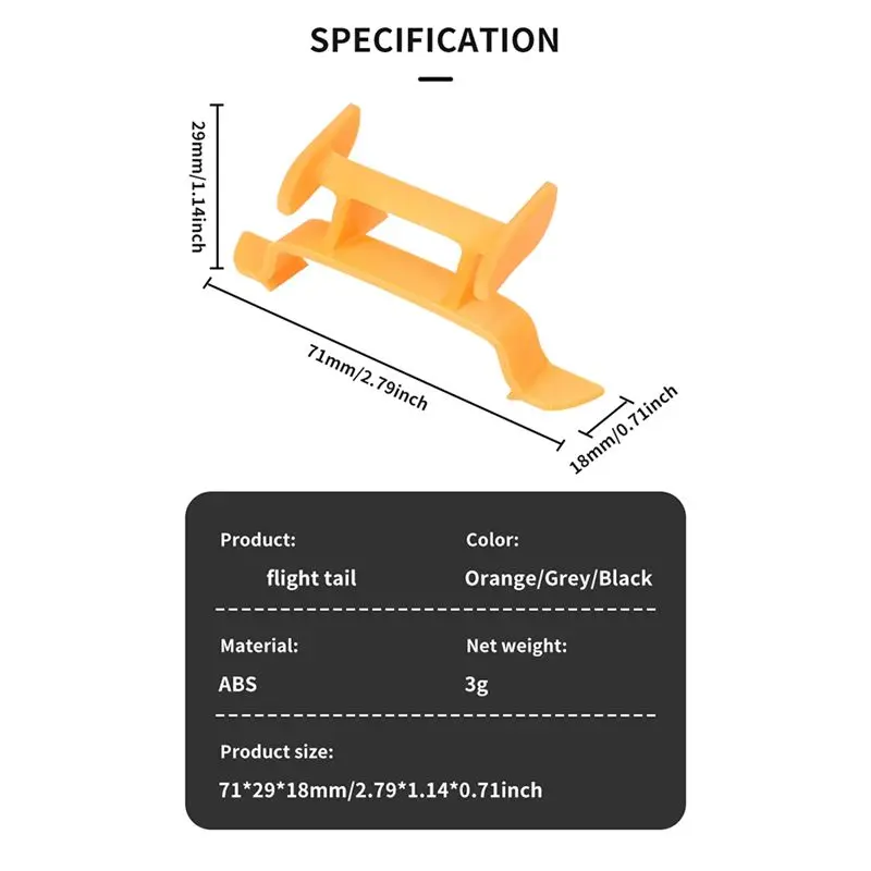 B31B Quick-Release Black Rear Wing for DJI NEO Drone, Tail Wing Accessory to Optimize Flight and Reduce Drag, Drone Accessories