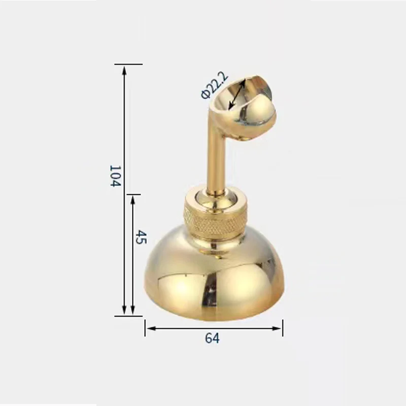 Solid Zinc Alloy  Made Chrome Wall Mounted Hand Shower Holder Hook Pedestal Bracket In Wall Shower Accessories Bathroom Fitting