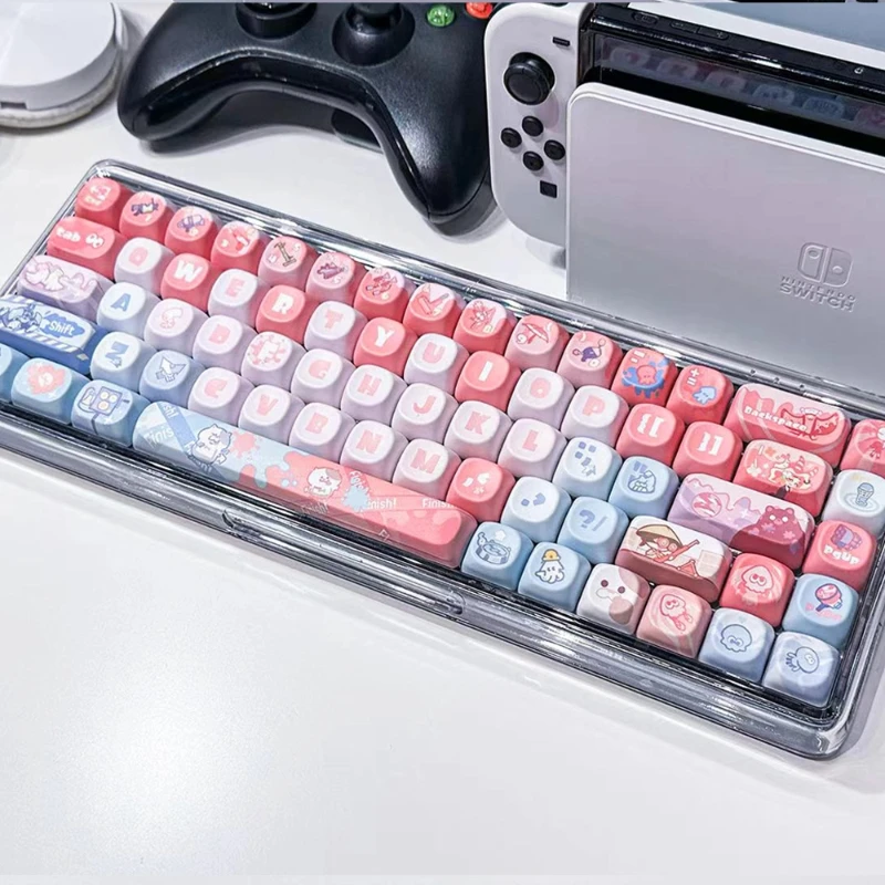 

118 Keys Game Splatoon3 Keycap MOA Profile PBT Customs Dye Sub Keycaps For MX Switch Fit 61/64/68/87/96/104/108 Keyboard Gifts