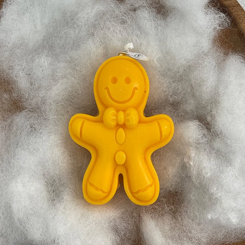 1 шт. Рождественская пряничная ароматическая свеча, свеча для ароматерапии из соевого воска для праздничного декора, праздничный аромат дома, милый подарок