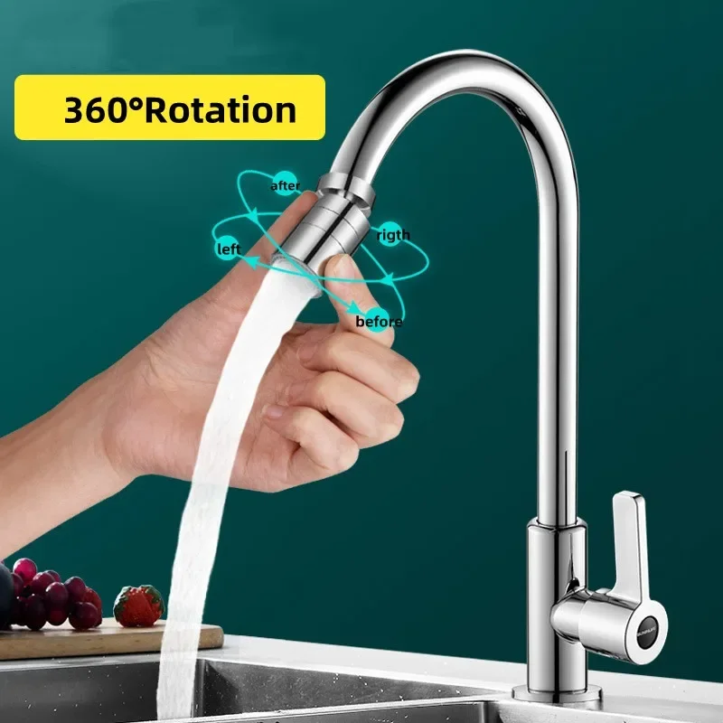 360° Rotation Water Saving Faucet Aerator Extender Faucets Sprayer Tap Nozzle Splash-Proof Bubbler Kitchen Bathroom Accessories