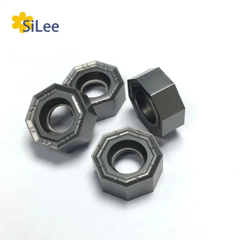 Imagem -03 - Face Milling Cutters Insere Ferramentas Processo de Ferramenta Cnc Aço Inoxidável Liga Dura Onmu Insert Onmu050505 Lf6018 10 Pcs