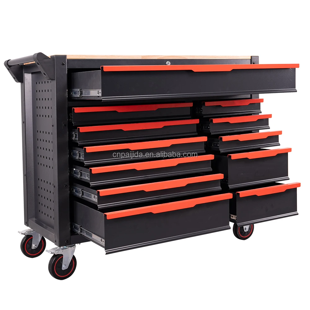 

Garage Rolling Lockable Metal Cabinet 5-Drawer Drawers OEM/ODM Option 300kg Load Capacity Modern Design Mobile Utility Cart