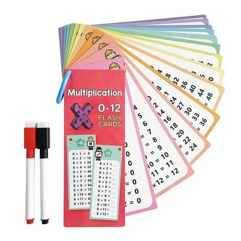 0-12 Multiplication Cards Math Self Assessment Training Tool Teaching Resources for Classroom view 6